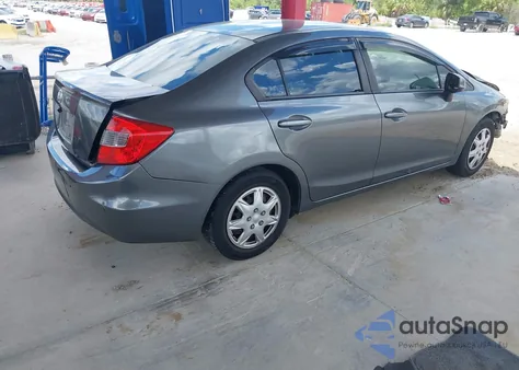 2012 Honda Civic Lx из США, поврежденный, VIN 19XFB2F56CE343538